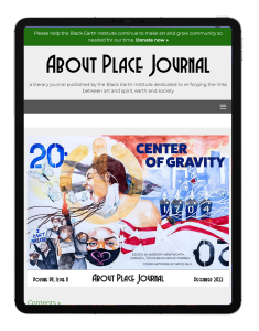 About Place Journal website being displayed on a tablet device